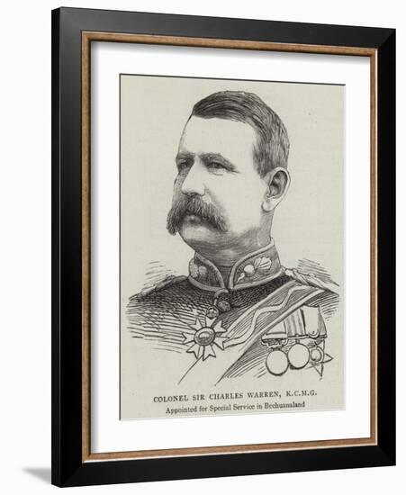 Colonel Sir Charles Warren-null-Framed Giclee Print