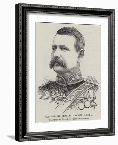 Colonel Sir Charles Warren-null-Framed Giclee Print
