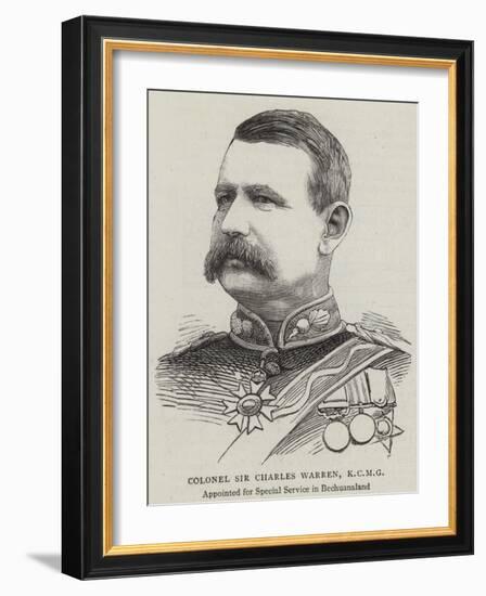 Colonel Sir Charles Warren-null-Framed Giclee Print