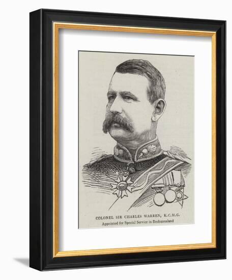 Colonel Sir Charles Warren-null-Framed Giclee Print