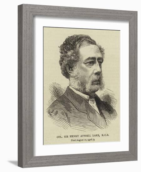 Colonel Sir Henry Atwell Lake-null-Framed Giclee Print