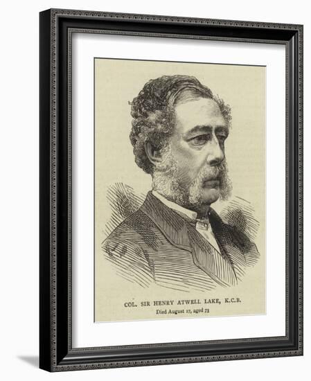 Colonel Sir Henry Atwell Lake-null-Framed Giclee Print