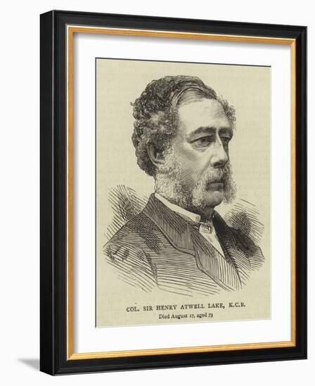 Colonel Sir Henry Atwell Lake-null-Framed Giclee Print