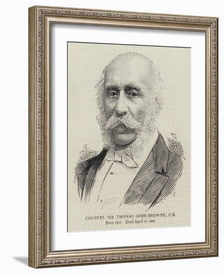 Colonel Sir Thomas Gore-Browne-null-Framed Giclee Print