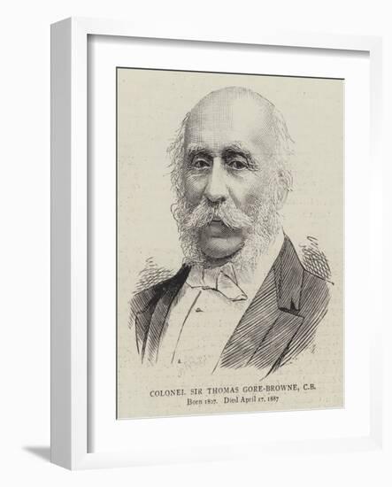 Colonel Sir Thomas Gore-Browne-null-Framed Giclee Print