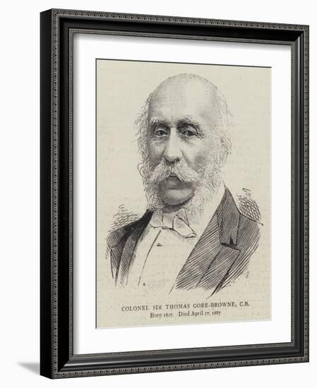 Colonel Sir Thomas Gore-Browne-null-Framed Giclee Print