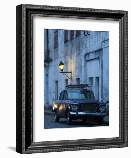 Colonia Del Sacramento, Old 1960S Studebaker Lark Car on Calle San Jose, Uruguay-Walter Bibikow-Framed Photographic Print