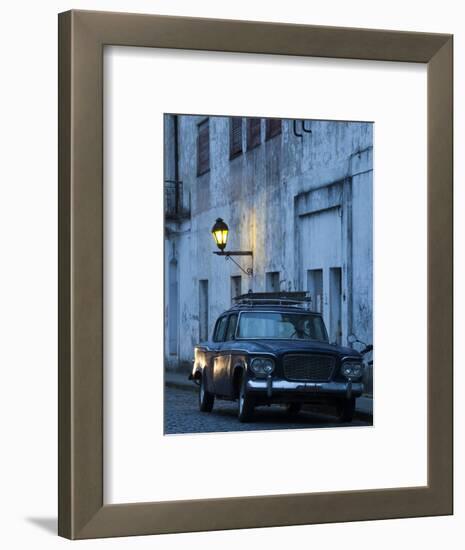 Colonia Del Sacramento, Old 1960S Studebaker Lark Car on Calle San Jose, Uruguay-Walter Bibikow-Framed Photographic Print