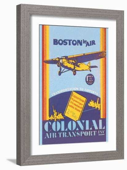 Colonial Air Transport - Boston by Air-null-Framed Art Print