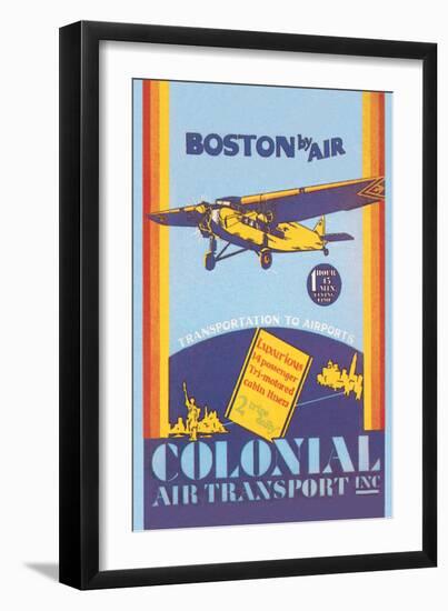 Colonial Air Transport - Boston by Air-null-Framed Art Print