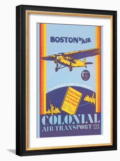 Colonial Air Transport - Boston by Air-null-Framed Art Print