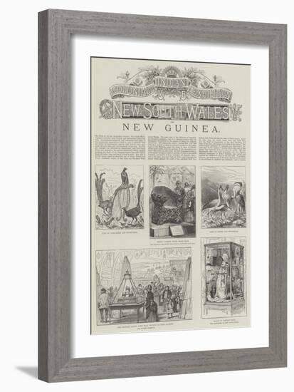 Colonial and Indian Exhibition, New South Wales and New Guinea-null-Framed Giclee Print