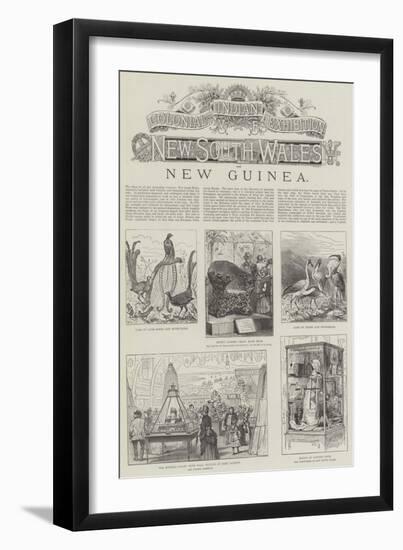 Colonial and Indian Exhibition, New South Wales and New Guinea-null-Framed Giclee Print