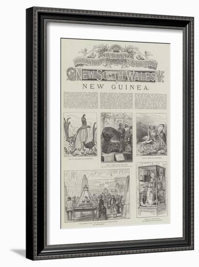 Colonial and Indian Exhibition, New South Wales and New Guinea-null-Framed Giclee Print