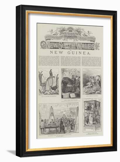 Colonial and Indian Exhibition, New South Wales and New Guinea-null-Framed Giclee Print