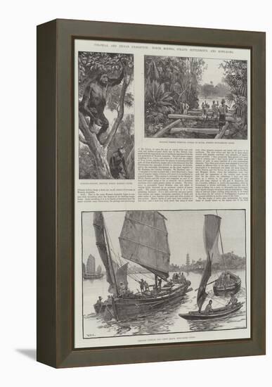 Colonial and Indian Exhibition, North Borneo, Straits Settlements, and Hong-Kong-William Heysham Overend-Framed Premier Image Canvas