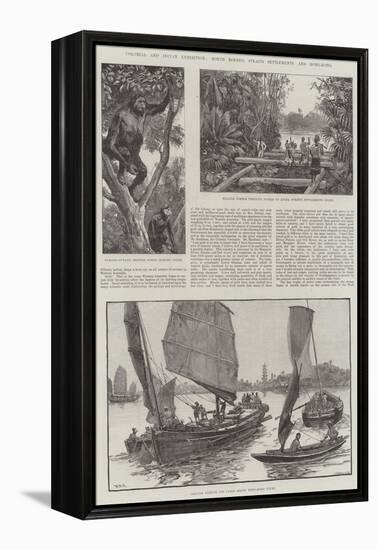 Colonial and Indian Exhibition, North Borneo, Straits Settlements, and Hong-Kong-William Heysham Overend-Framed Premier Image Canvas