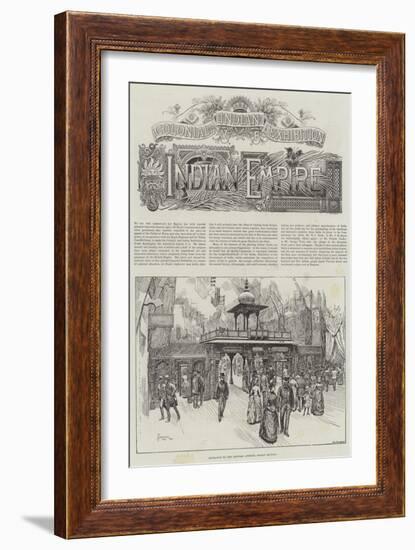 Colonial and Indian Exhibition, the Indian Empire-Amedee Forestier-Framed Giclee Print