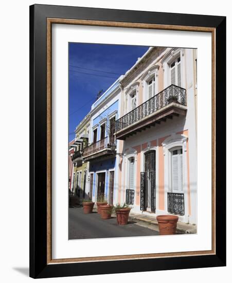 Colonial Architecture, Old San Juan, San Juan, Puerto Rico, West Indies, Caribbean, USA-Wendy Connett-Framed Photographic Print