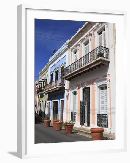 Colonial Architecture, Old San Juan, San Juan, Puerto Rico, West Indies, Caribbean, USA-Wendy Connett-Framed Photographic Print