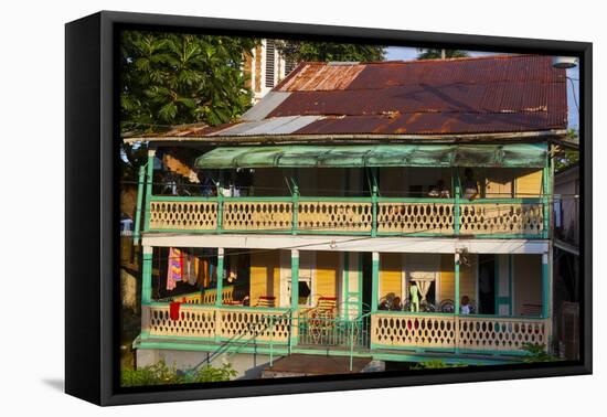 Colonial Architecture, Port Antonio, Jamaica, West Indies, Caribbean, Central America-Doug Pearson-Framed Premier Image Canvas