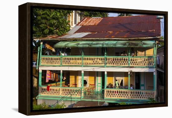 Colonial Architecture, Port Antonio, Jamaica, West Indies, Caribbean, Central America-Doug Pearson-Framed Premier Image Canvas