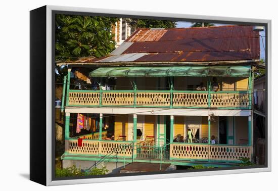 Colonial Architecture, Port Antonio, Jamaica, West Indies, Caribbean, Central America-Doug Pearson-Framed Premier Image Canvas
