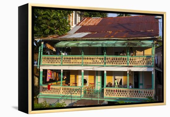 Colonial Architecture, Port Antonio, Jamaica, West Indies, Caribbean, Central America-Doug Pearson-Framed Premier Image Canvas