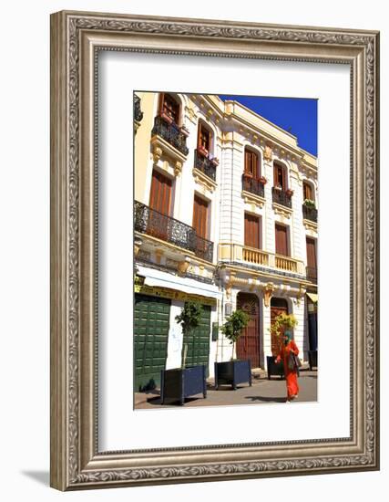 Colonial Architecture, Tangier, Morocco, North Africa, Africa-Neil Farrin-Framed Photographic Print