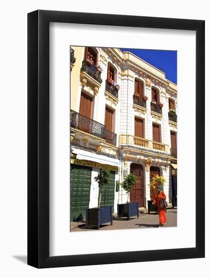 Colonial Architecture, Tangier, Morocco, North Africa, Africa-Neil Farrin-Framed Photographic Print