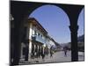 Colonial Balconies, Plaza De Armas, Cuzco, Peru, South America-Christopher Rennie-Mounted Photographic Print