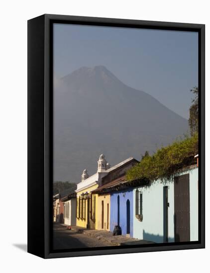 Colonial Buildings and Volcan De Agua, Antigua, Guatemala-Sergio Pitamitz-Framed Premier Image Canvas