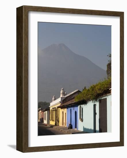 Colonial Buildings and Volcan De Agua, Antigua, Guatemala-Sergio Pitamitz-Framed Photographic Print