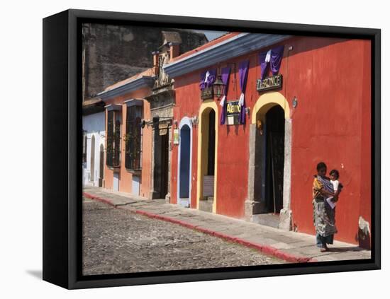 Colonial Buildings, Antigua, Guatemala, Central America-Sergio Pitamitz-Framed Premier Image Canvas