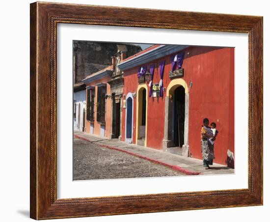 Colonial Buildings, Antigua, Guatemala, Central America-Sergio Pitamitz-Framed Photographic Print