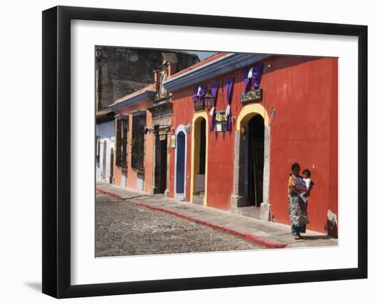 Colonial Buildings, Antigua, Guatemala, Central America-Sergio Pitamitz-Framed Photographic Print