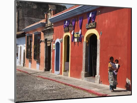 Colonial Buildings, Antigua, Guatemala, Central America-Sergio Pitamitz-Mounted Photographic Print
