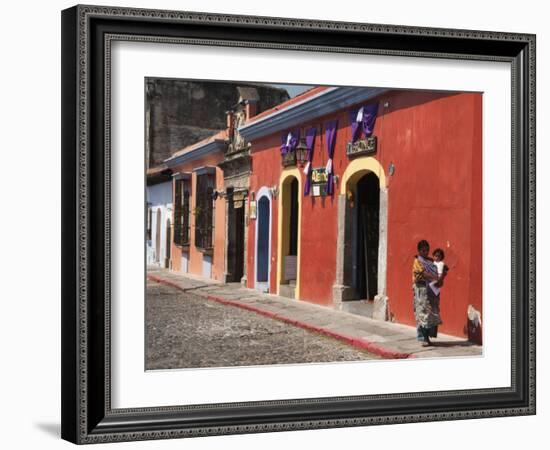 Colonial Buildings, Antigua, Guatemala, Central America-Sergio Pitamitz-Framed Photographic Print