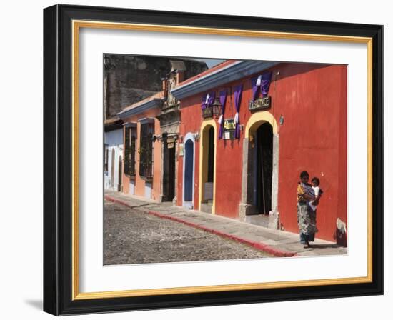 Colonial Buildings, Antigua, Guatemala, Central America-Sergio Pitamitz-Framed Photographic Print