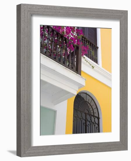 Colonial Buildings in Old City of San Juan, Puerto Rico Island, West Indies, USA, Central America-Richard Cummins-Framed Photographic Print