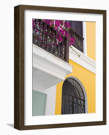 Colonial Buildings in Old City of San Juan, Puerto Rico Island, West Indies, USA, Central America-Richard Cummins-Framed Photographic Print