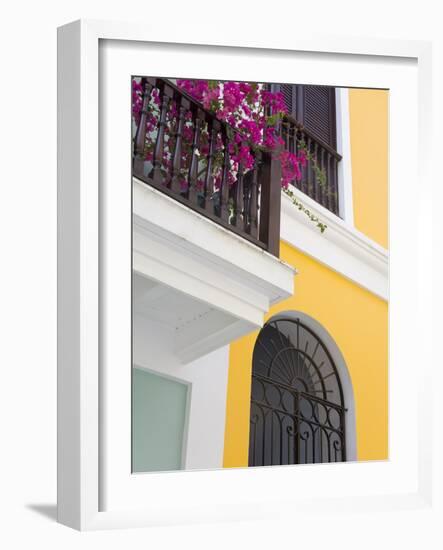 Colonial Buildings in Old City of San Juan, Puerto Rico Island, West Indies, USA, Central America-Richard Cummins-Framed Photographic Print