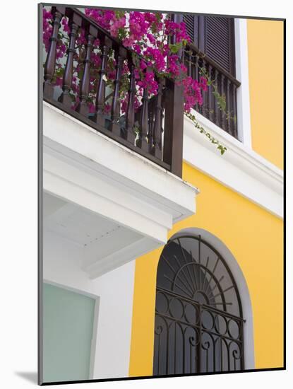 Colonial Buildings in Old City of San Juan, Puerto Rico Island, West Indies, USA, Central America-Richard Cummins-Mounted Photographic Print