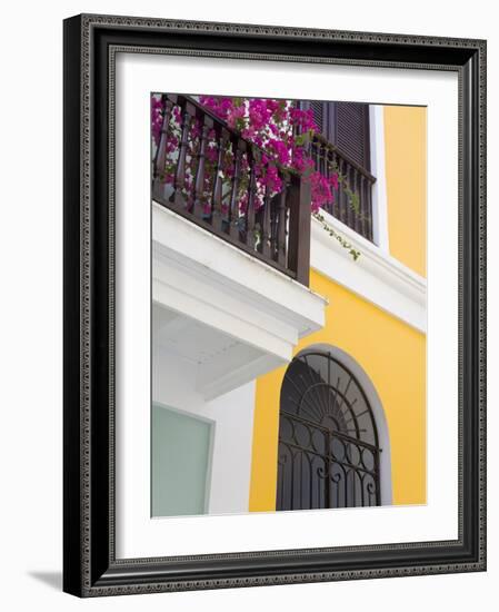 Colonial Buildings in Old City of San Juan, Puerto Rico Island, West Indies, USA, Central America-Richard Cummins-Framed Photographic Print