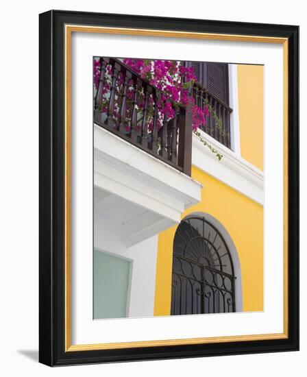 Colonial Buildings in Old City of San Juan, Puerto Rico Island, West Indies, USA, Central America-Richard Cummins-Framed Photographic Print