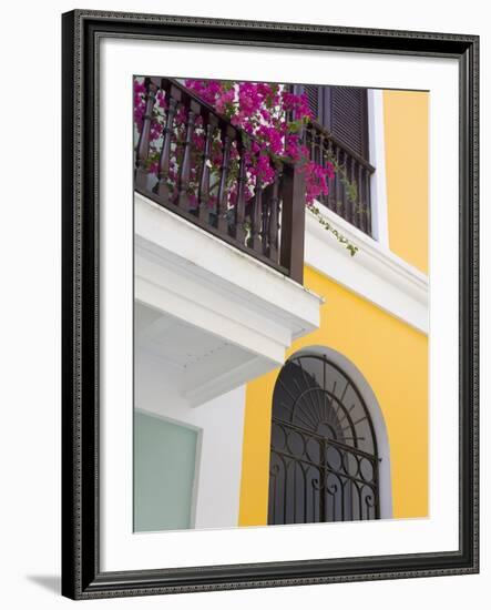 Colonial Buildings in Old City of San Juan, Puerto Rico Island, West Indies, USA, Central America-Richard Cummins-Framed Photographic Print