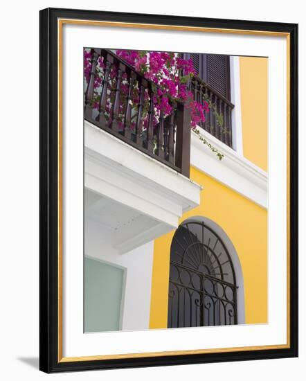 Colonial Buildings in Old City of San Juan, Puerto Rico Island, West Indies, USA, Central America-Richard Cummins-Framed Photographic Print