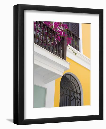 Colonial Buildings in Old City of San Juan, Puerto Rico Island, West Indies, USA, Central America-Richard Cummins-Framed Photographic Print