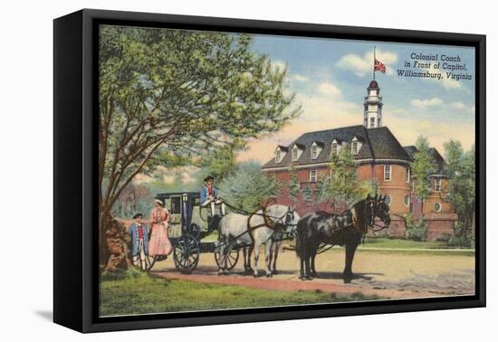 Colonial Coach, Williamsburg, Virginia-null-Framed Stretched Canvas