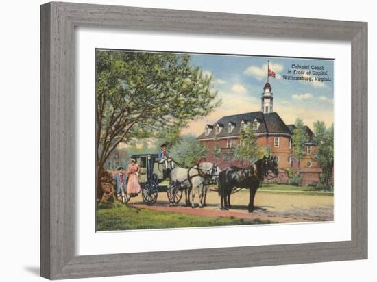 Colonial Coach, Williamsburg, Virginia-null-Framed Art Print